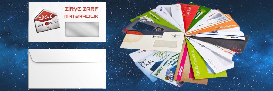 Ofset Zemin Baskılı  Zarflar  